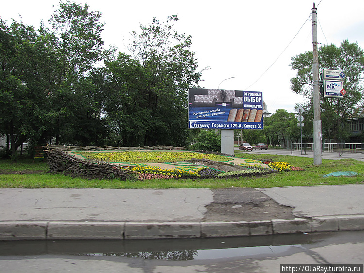 Дизайнерская клумба на од