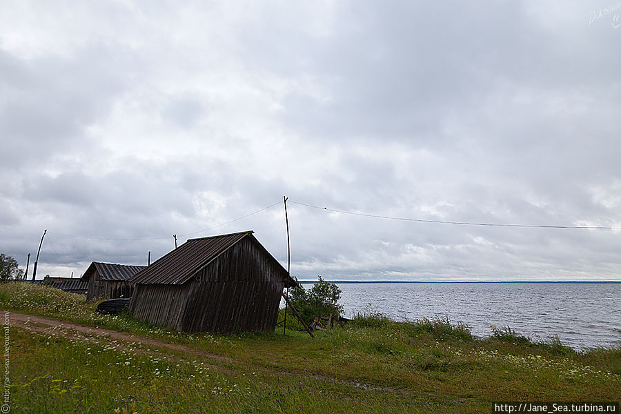 Берег Лекшмозера в деревне Морщихинская