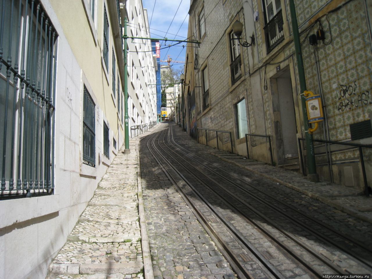 Фуникулер Лавра (Ascensor do Lavra) Лиссабон, Португалия