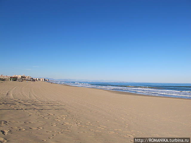 15 км песчаного пляжа в Ла-Мате Торревьеха, Испания