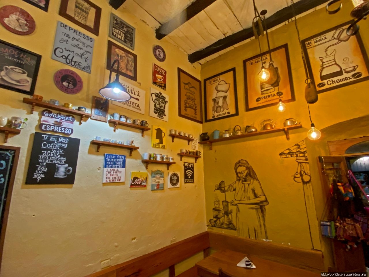 Кофешоп в Доме ла Лабуэла Сучитото, Сальвадор