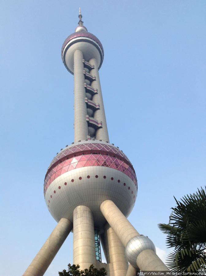 Башня Восточная Жемчужина в Шанхае. Шанхай, Китай