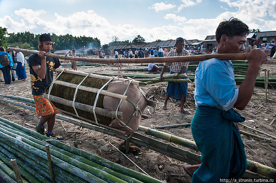 Рынок на воде Озеро Инле, Мьянма