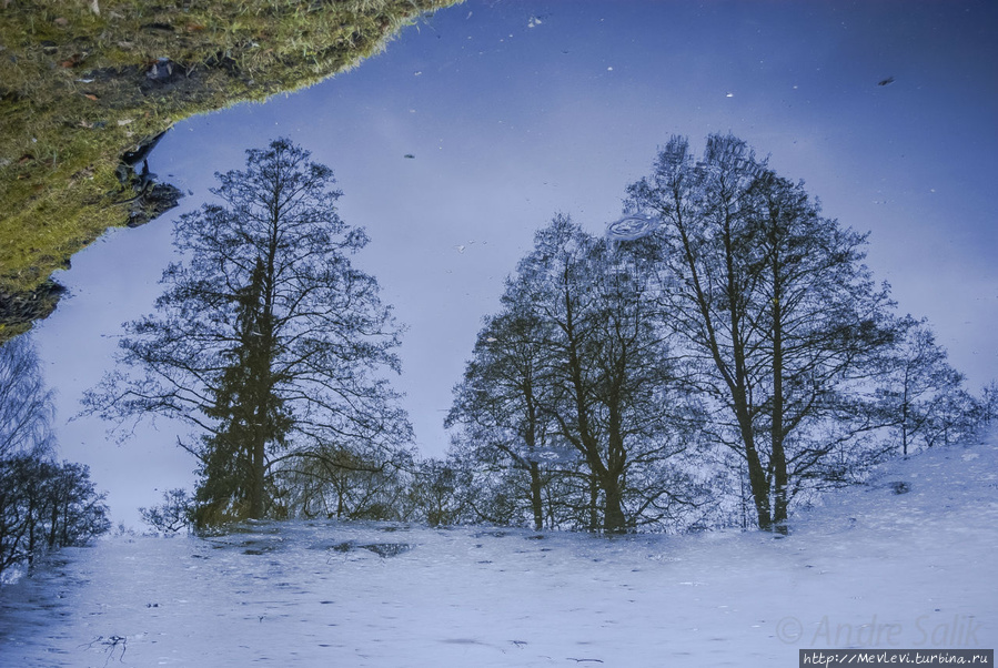В марте в парке Аркадия Рига, Латвия