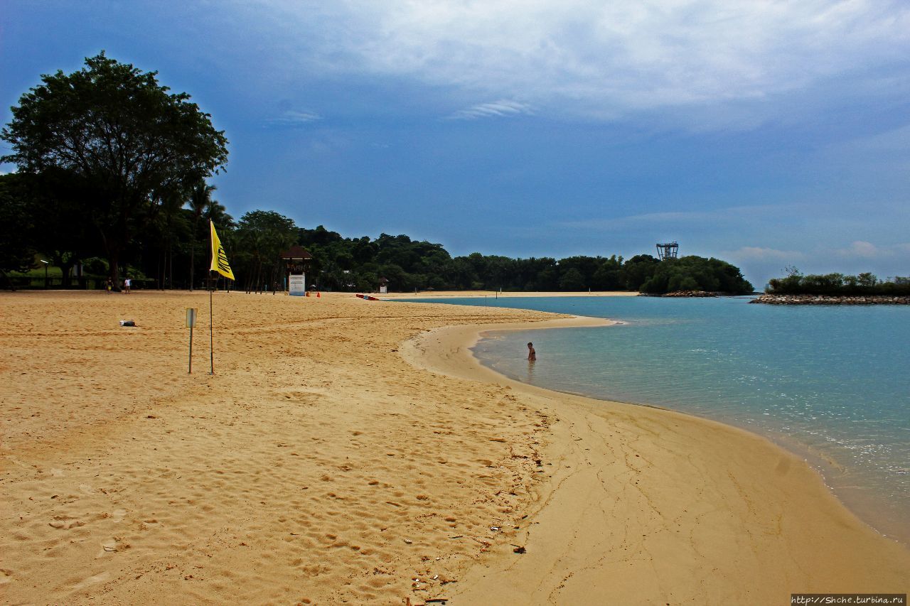 Пляж Палаван остров Сентоза, Сингапур (город-государство)