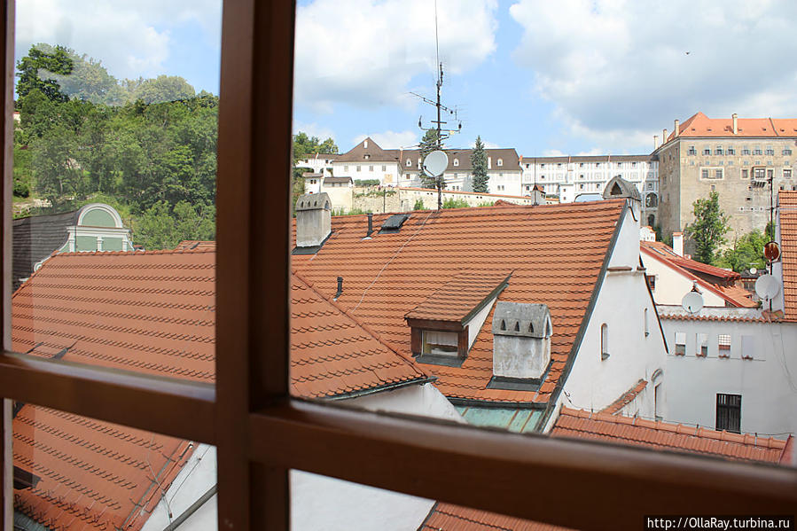 Вид из окна Чешский Крумлов, Чехия