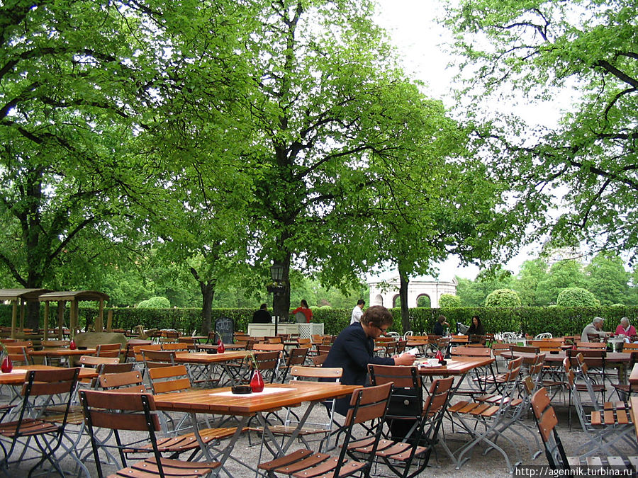 Пиццерия в саду Резиденции Мюнхен, Германия