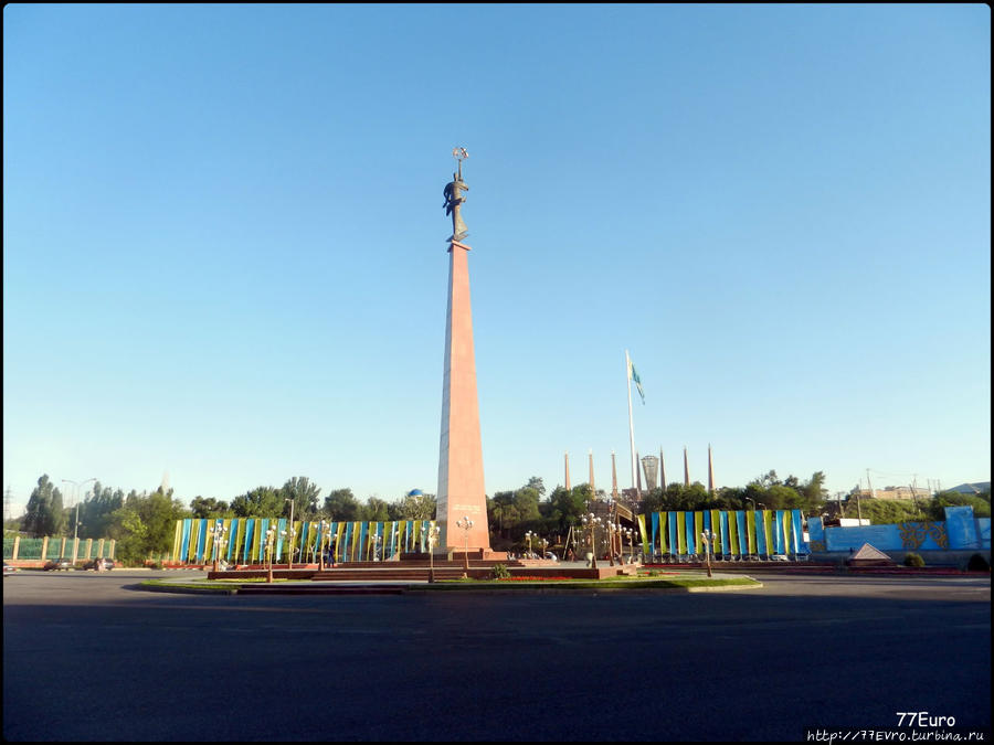 Площадь Ордабасы Чимкент, Казахстан