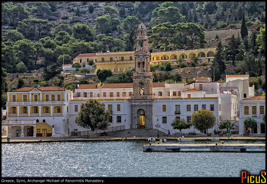 Монастырь Архангела Михаила на Сими Сими, остров Сими, Греция