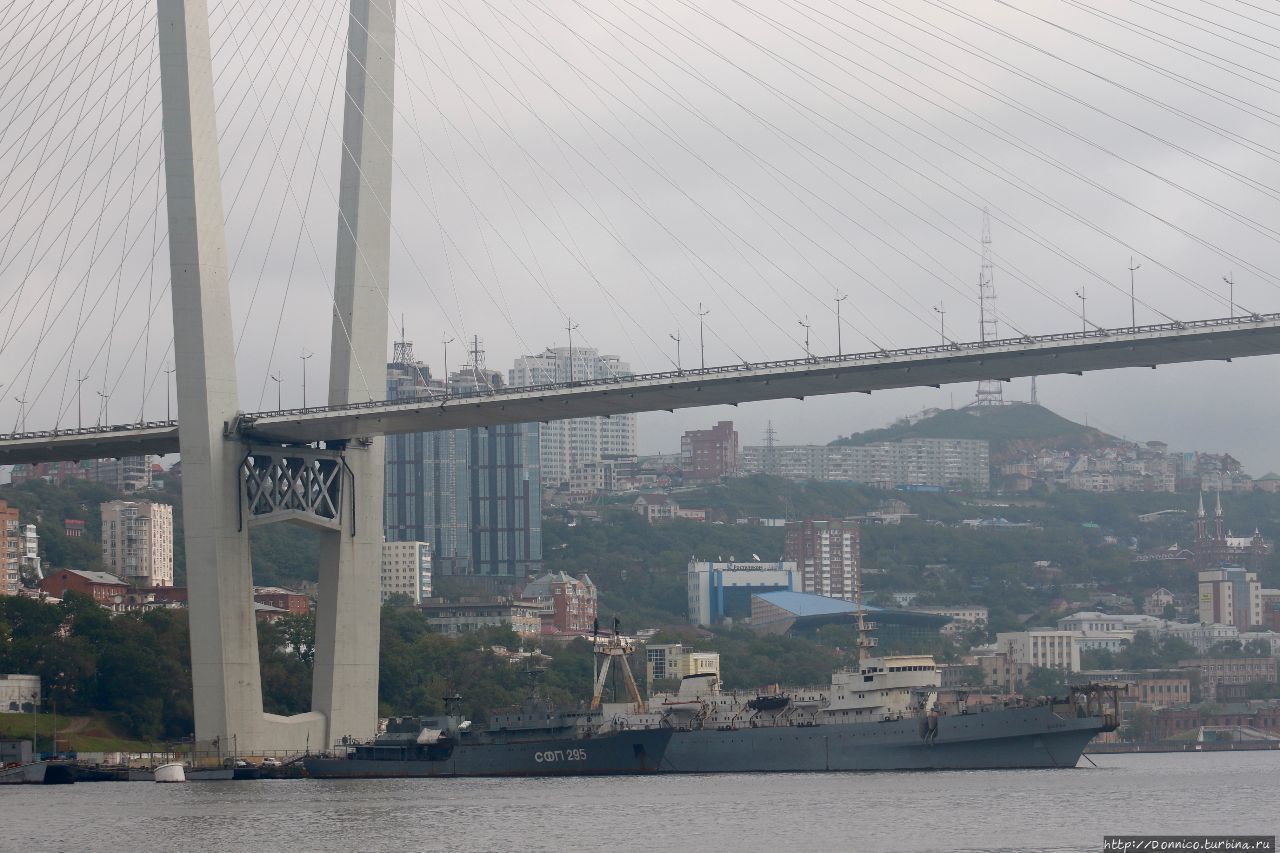 Золотой Мост через бухту Золотой Рог Владивосток, Россия