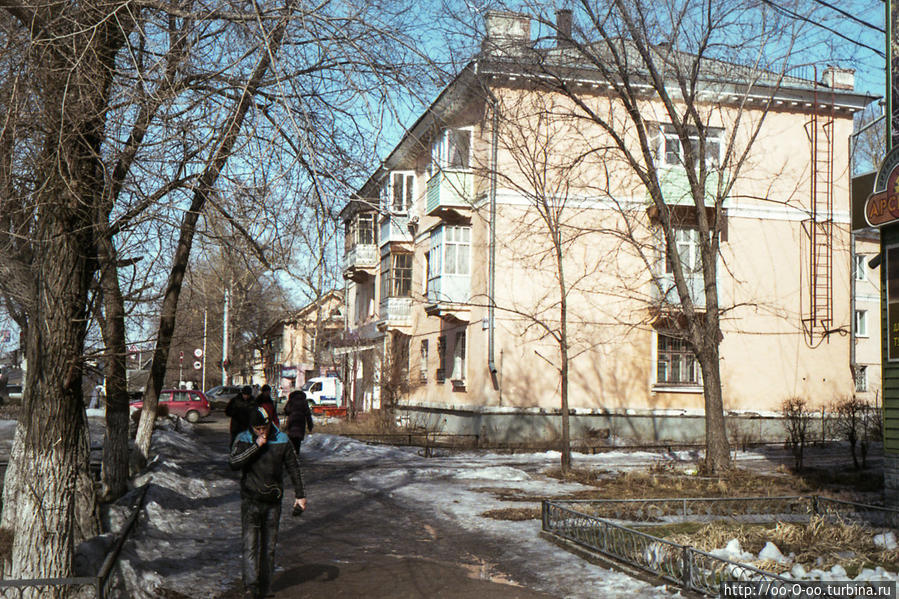 Старая советская застройка в Рубцовске