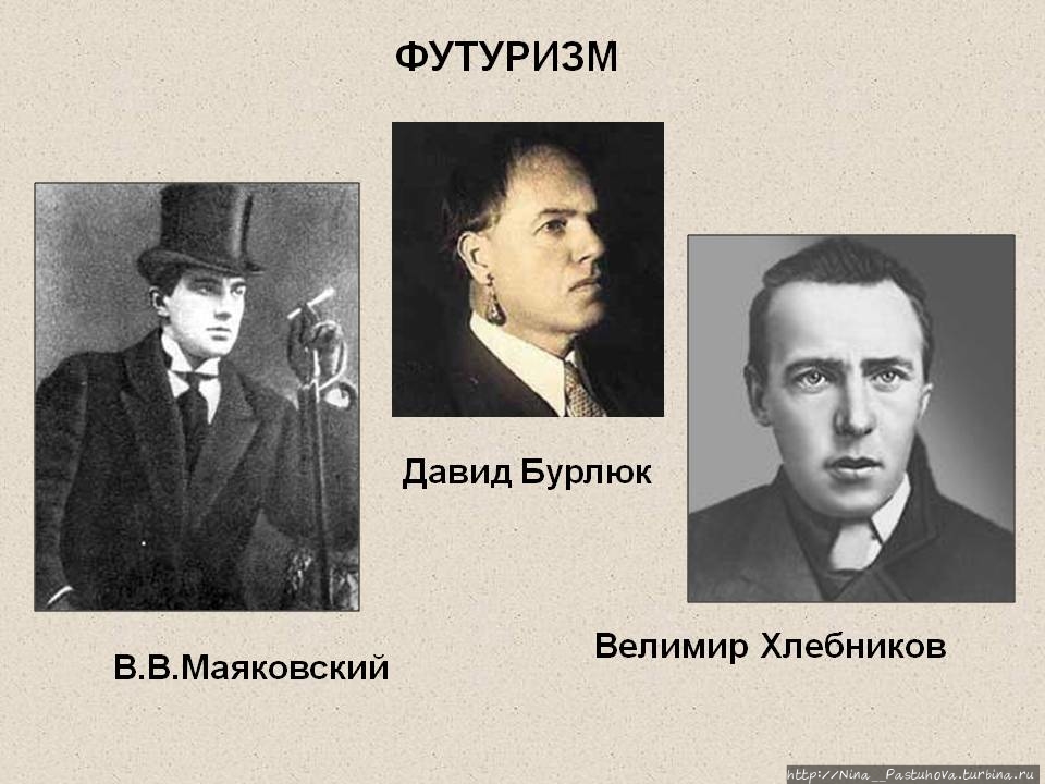 Поэты футуристы. Давид Бурлюк Маяковский Каменский. Основатели футуризма серебряного века. Велимир Хлебников и Маяковский Бурлюк. Футуризм в России Маяковский.