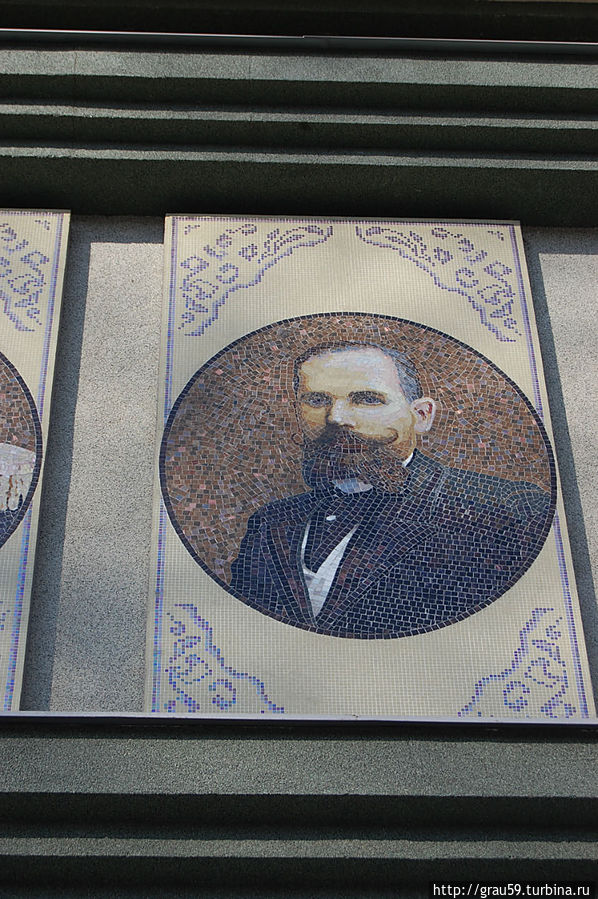 Мозаичное панно с портретами губернаторов Саратов, Россия