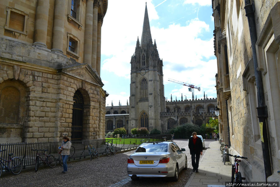 Башня университетской церкви Св. Девы Марии. Оксфорд, Великобритания