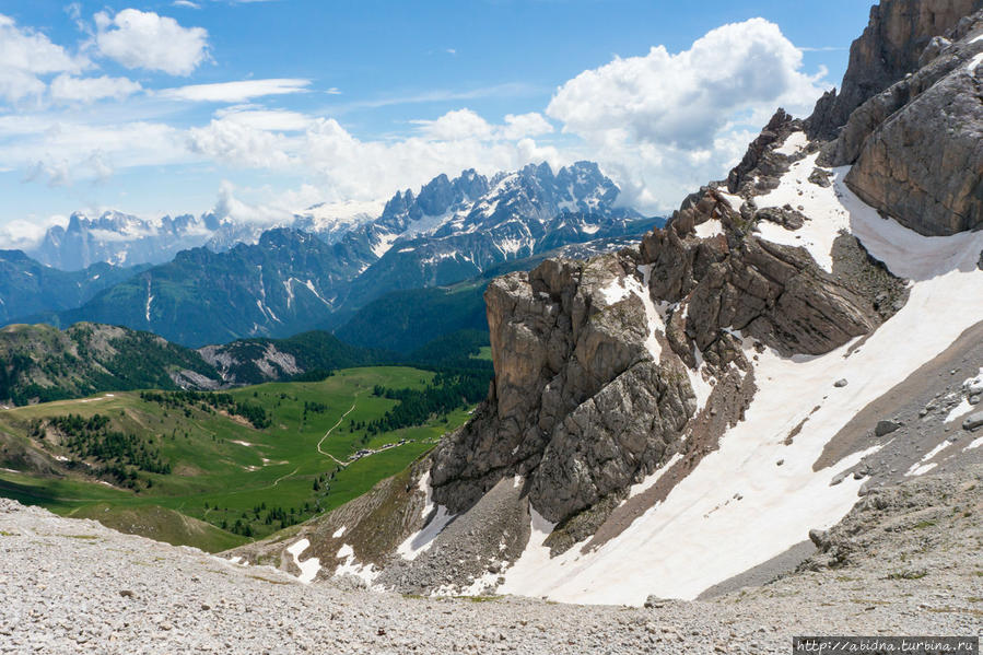 Доломитовые Альпы летом. День 1 Валь-ди-Фасса, Италия
