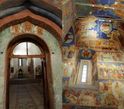 Интерьер собора. Фрески в нём  были выполнены первоначально в 17 веке.