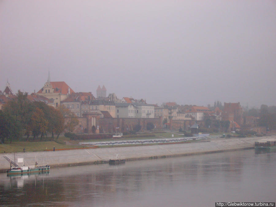 Река Висла в Торуне Торунь, Польша