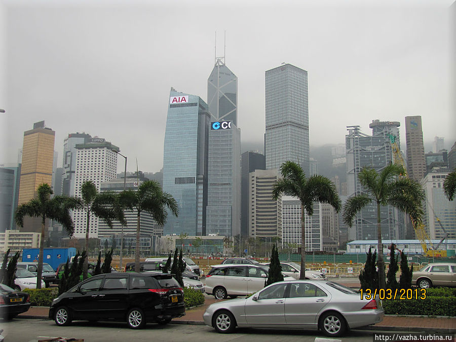 вид на город с причяла Стар фери Гонконг