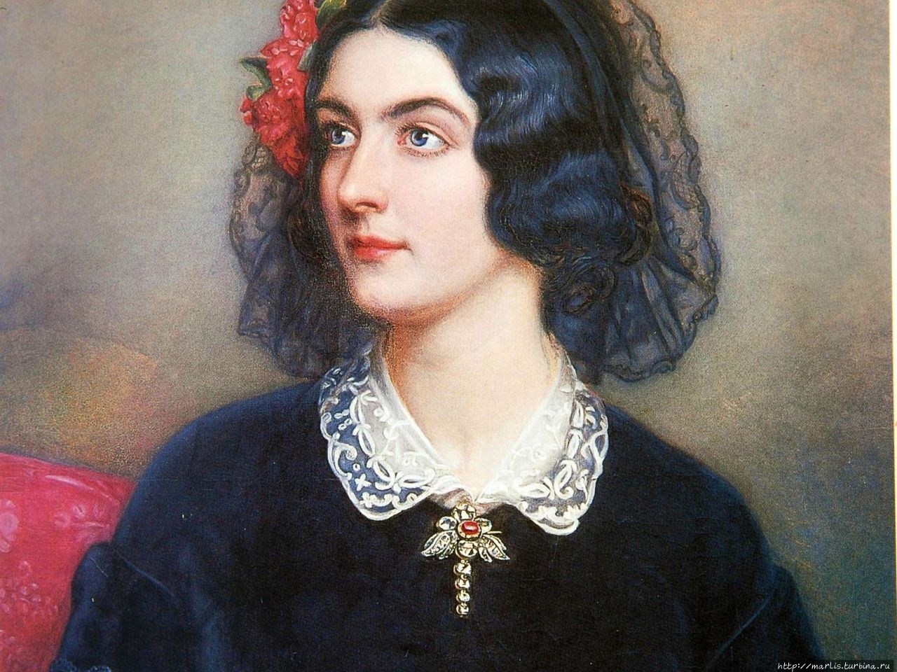 Портрет Лолы Монтес, 1847 , Карл Штилер. Foto Internet
