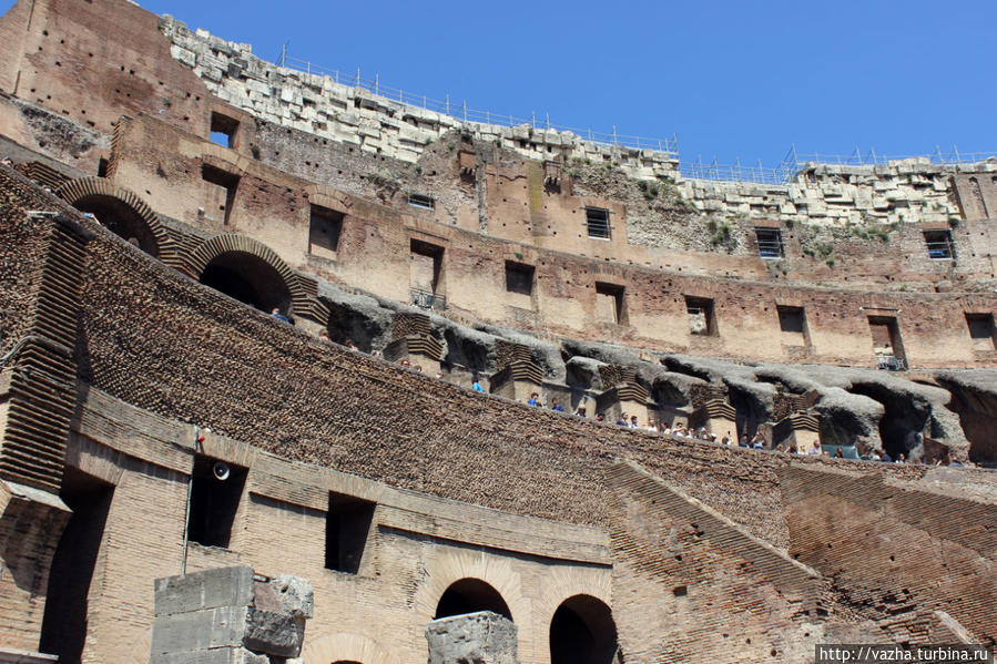Колизей, вид изнутри. Рим, Италия
