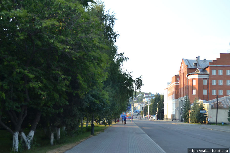 Улица В. Чалтынова. Слева городской дендропарк.