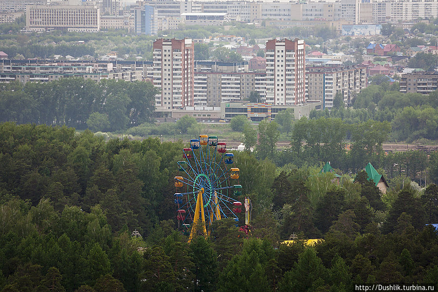 Вид на Челябинск с крыши главного корпуса ЮУрГУ