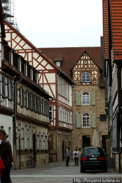 Фахверки старой части города Штутгарт, Германия