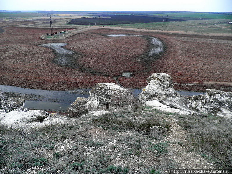 Меловые горы в донских степях Лысогорка, Россия