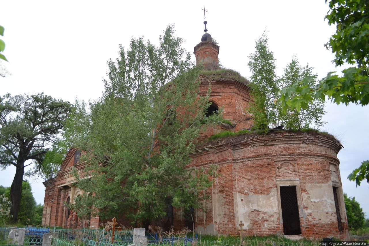 Всехсвятская кладбищенская церковь Крапивна, Россия