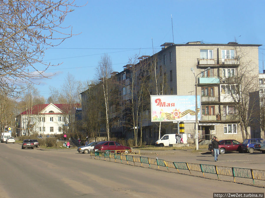 Маленький городок на большой реке Подпорожье, Россия
