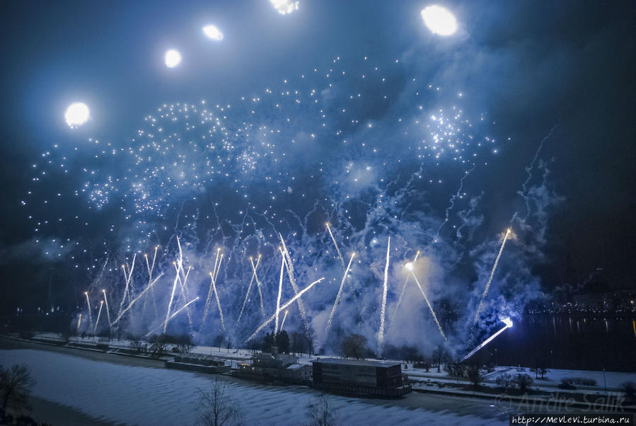 Празднование Нового года Рига, Латвия