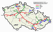 Карта платных дорог Чехии