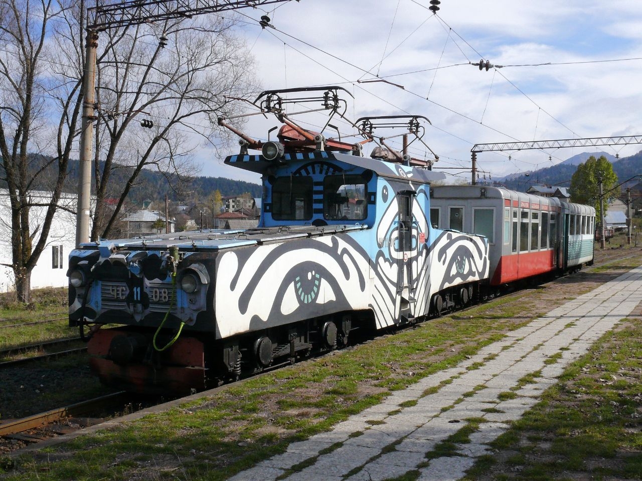 Необычная железная дорога в горах Кавказа Бакуриани, Грузия
