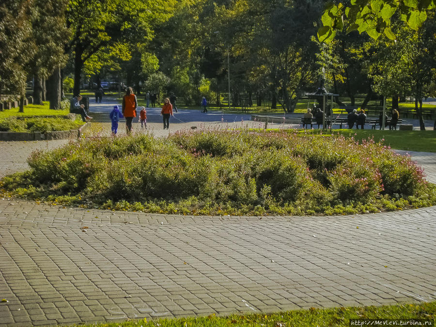 Прогулка в осеннем Верманском парке Рига, Латвия