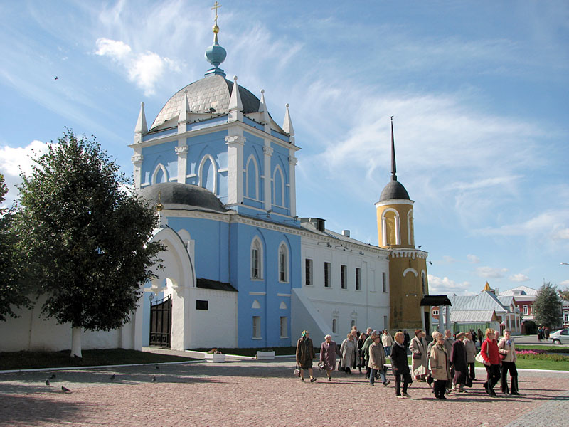 На Соборной площади в Кремле Коломна, Россия