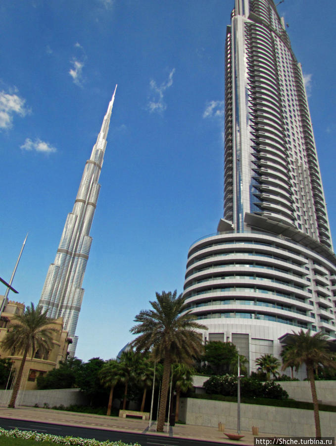 Обратная сторона Дубайского Даунтауна Дубай, ОАЭ
