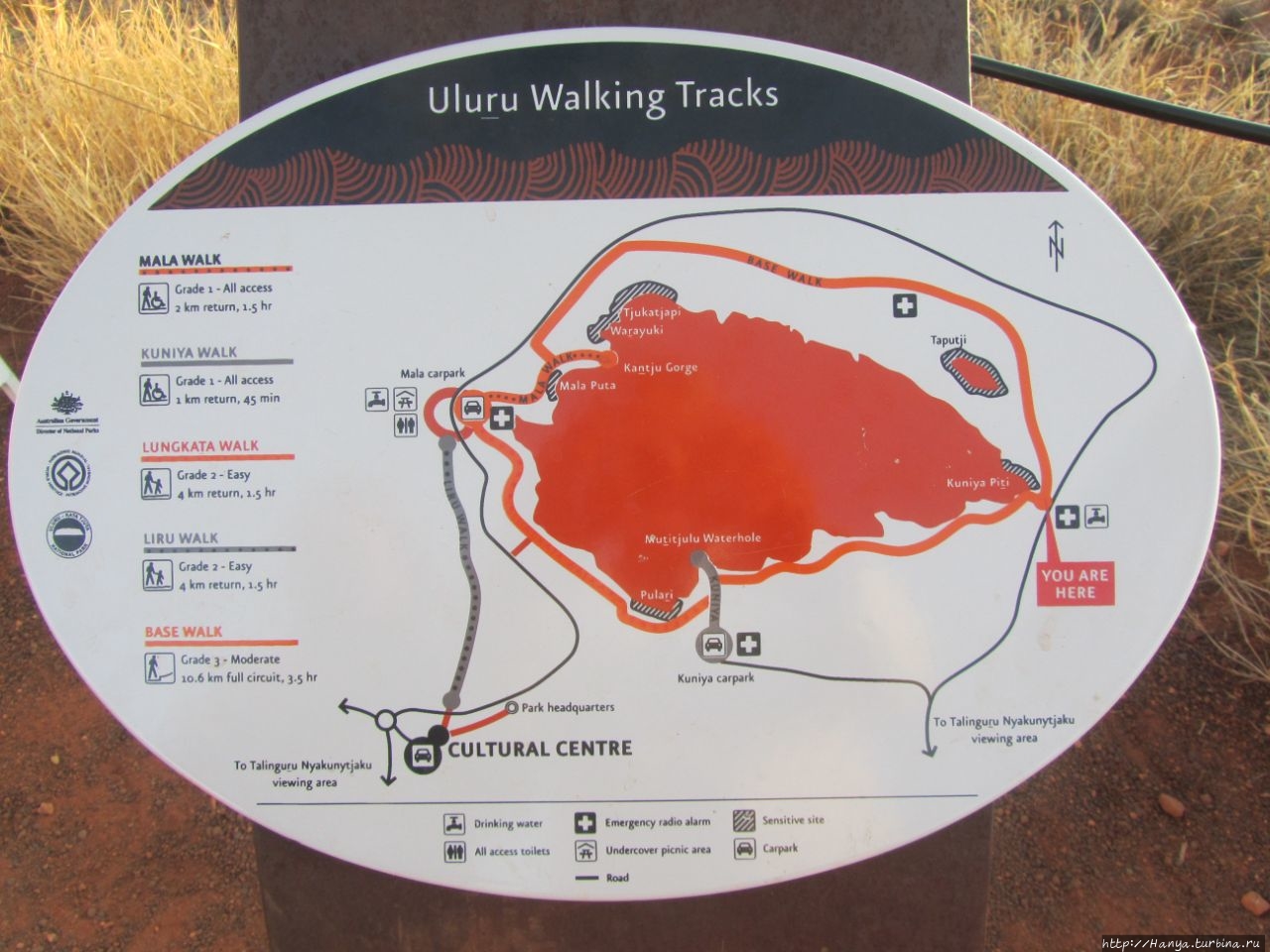 Скала-монолит Улуру (Айрес-Рок) Улуру — Ката-Тьюта Национальный Парк, Австралия