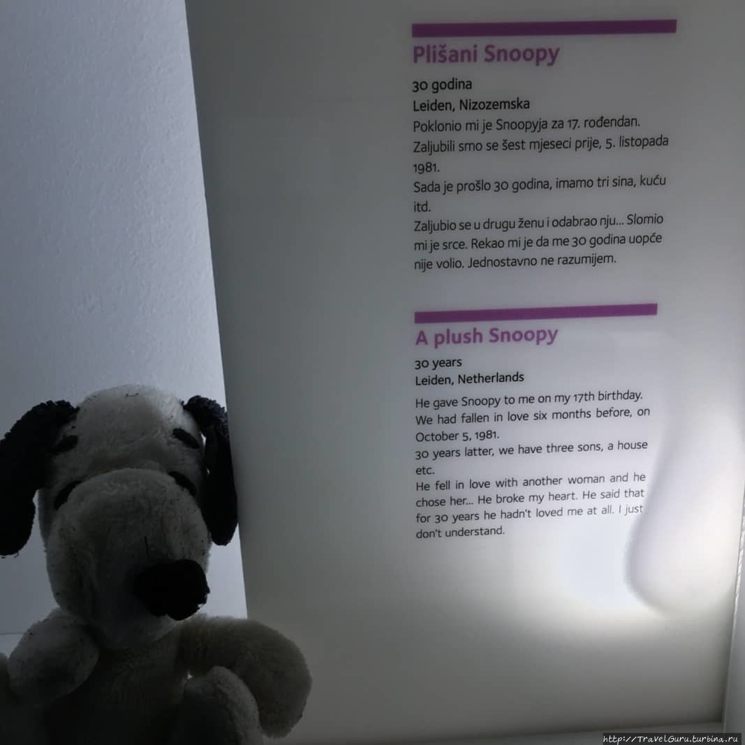 Игрушка была подарена парнем своей избраннице на её семнадцатилетние после 6 месяцев отношений. Спустя 30 лет отношения вылились в трёх сыновей и общий дом. Однако Он влюбился в другую и ушёл к ней, заявив, что в течение 30 лет вообще её не любил. I just don't understand, — заканчивает свою историю рассказчица. Полагаю, что Don't understand не только она. Игрушка была подарена парнем своей избраннице на её семнадцатилетние после 6 месяцев отношений. Спустя 30 лет отношения вылились в трёх сыновей и общий дом. Однако Он влюбился в другую и ушёл к ней, заявив, что в течение 30 лет вообще её не любил. I just don't understand, — заканчивает свою историю рассказчица. Полагаю, что Don't understand не только она.