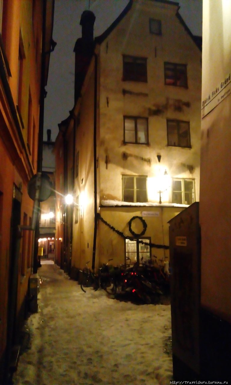 Улочки старого города Стокгольма Стокгольм, Швеция