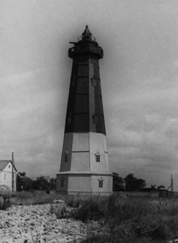 Временный деревянный маяк, 1955-й год