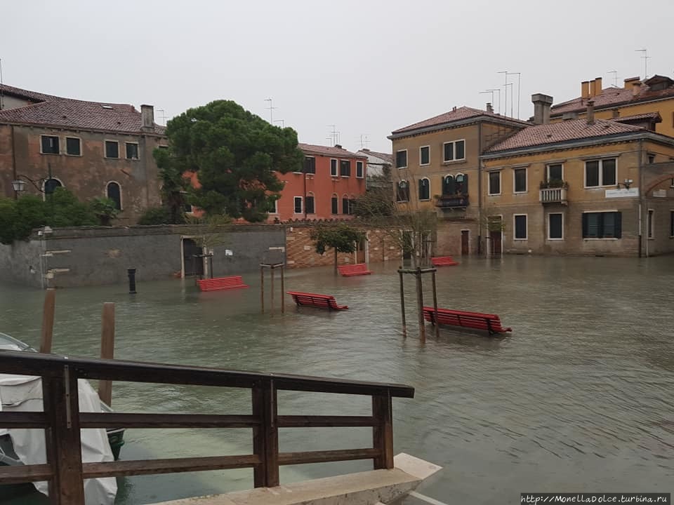 Acqua alta в Венеции в районе San Marco (29 октября) Венеция, Италия