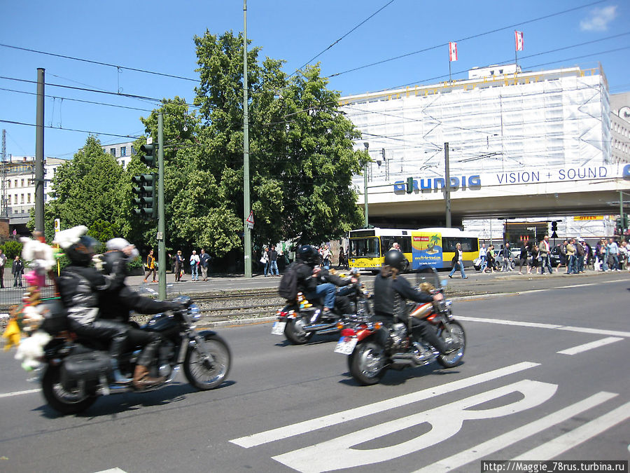 Парад байкеров в Берлине
