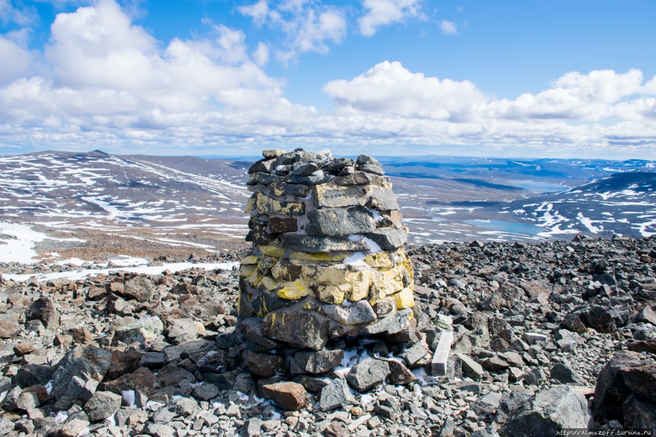 Высшая точка Финляндии на горе Халти (1324 м).