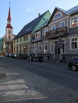 Улица Николаи (Nikolai) с церковью святой Елизаветы (Elisabethi kirik)