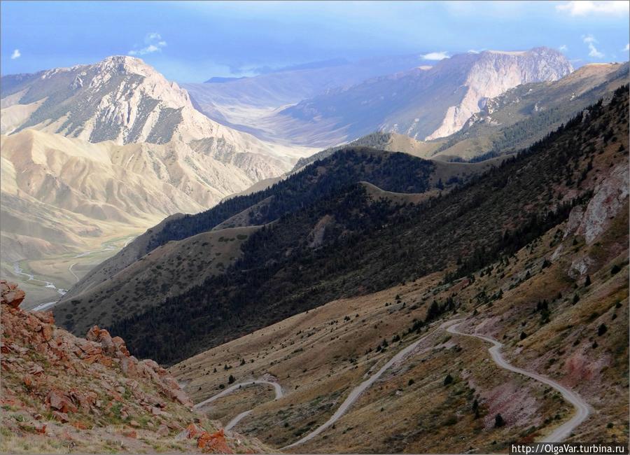 Петлистые дороги Тянь-Шаня Нарын, Киргизия
