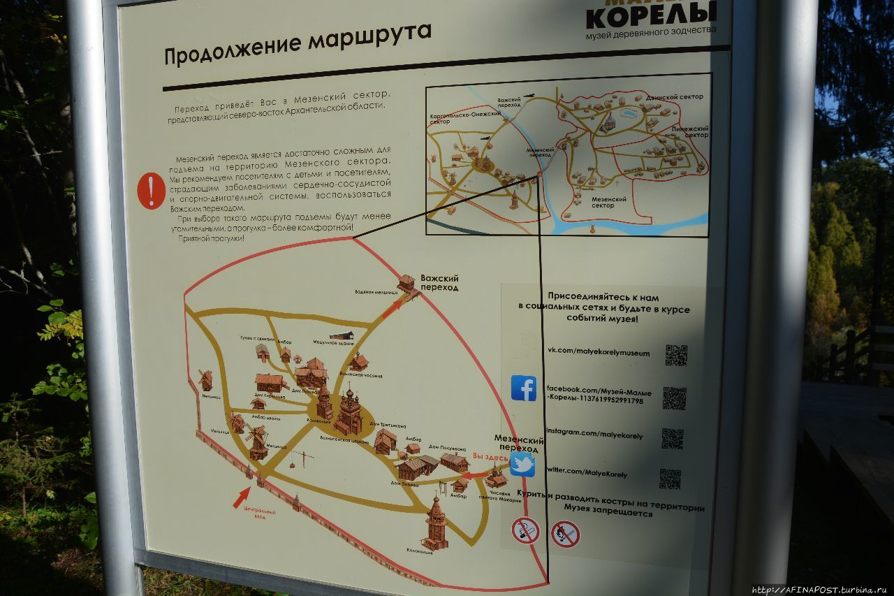 Схема музея малые корелы