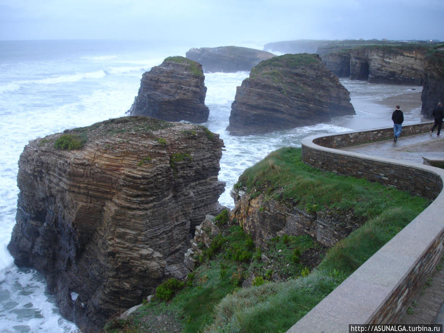 Пляж Лас-Катедралес, Коста-де-Луго. Playa de Las Catedrales Рибадео, Испания