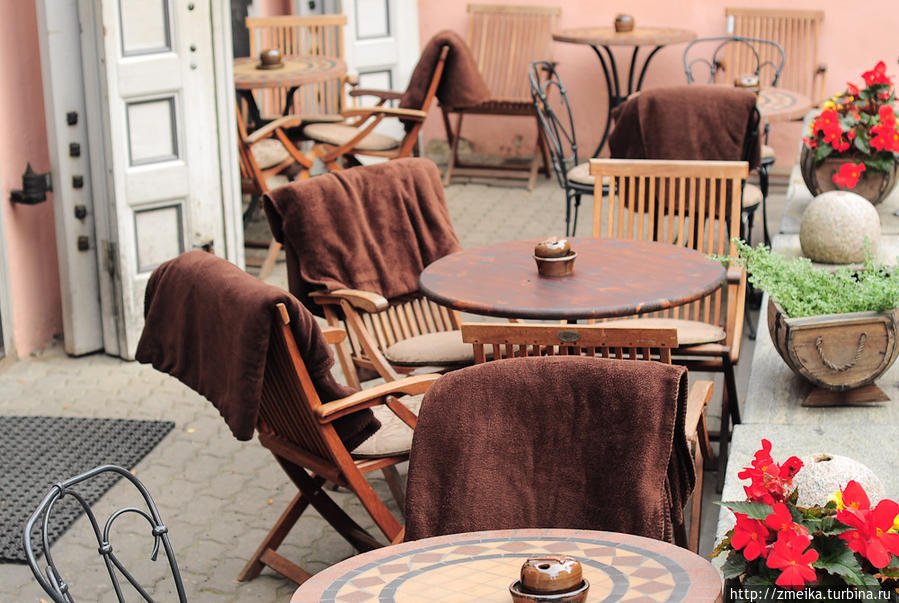 Уютные осенние кафе старого города Таллин, Эстония