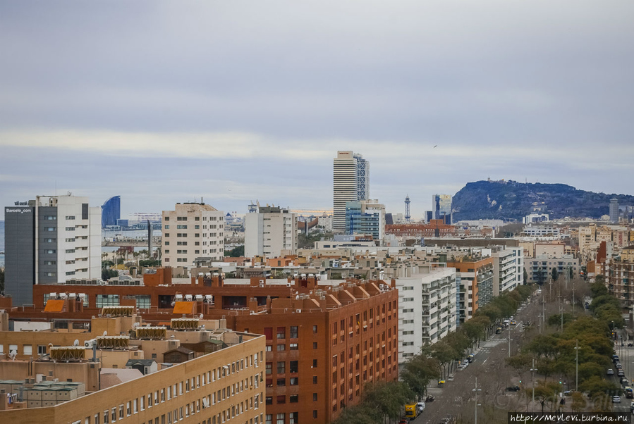 Взгляд с высоты на Барселону Барселона, Испания