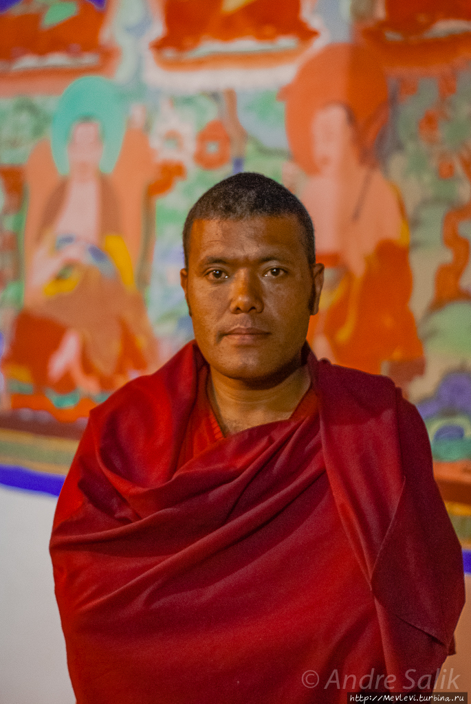 Монастырь Самсталинг недалеко от деревни Сумур Лех, Индия